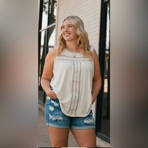 Dex tank top cream 3X